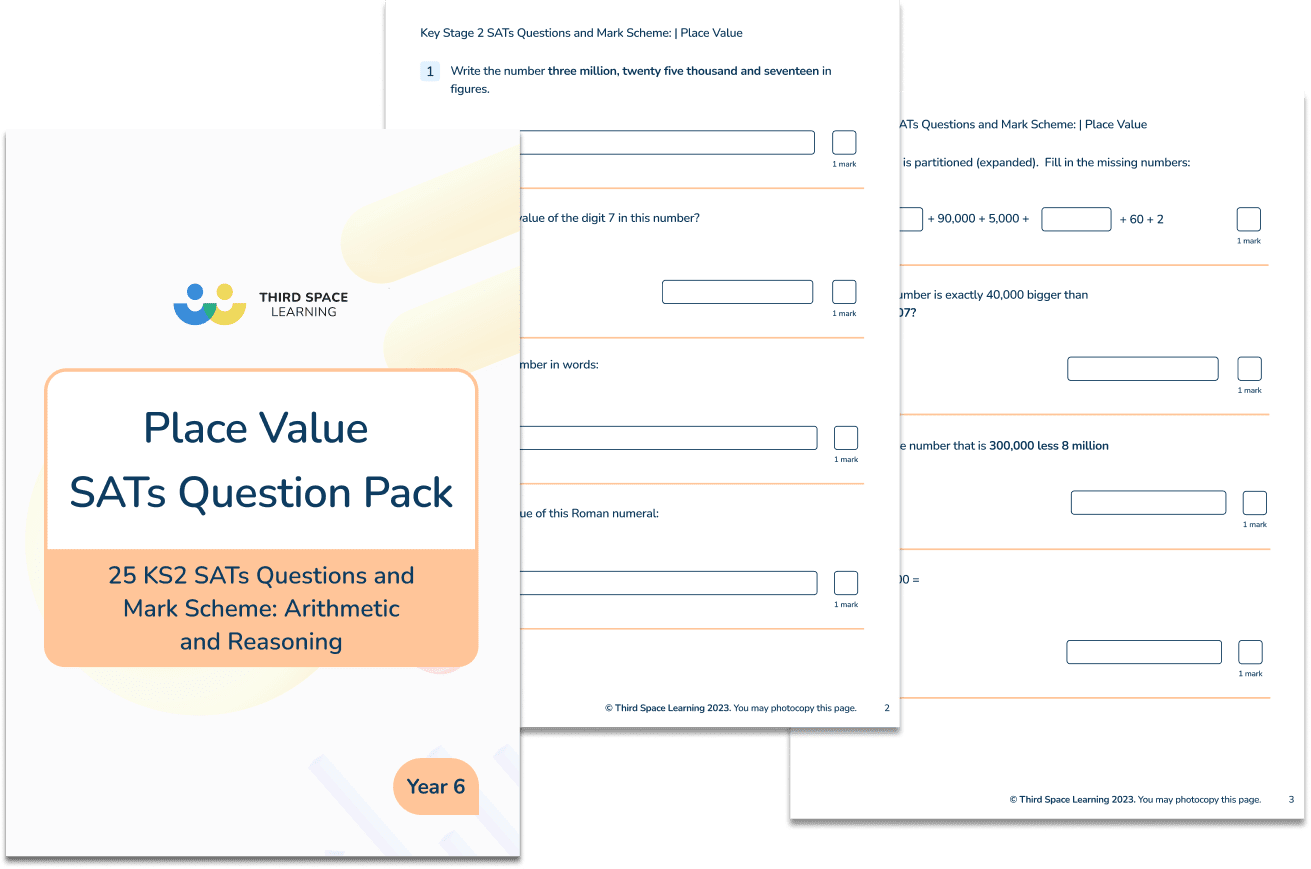 KS2 SATs Questions: Place Value