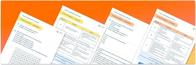 Prime Numbers Worksheets