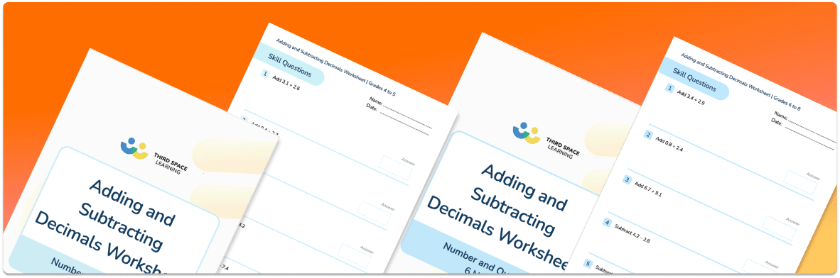 Adding And Subtracting Decimals Worksheets