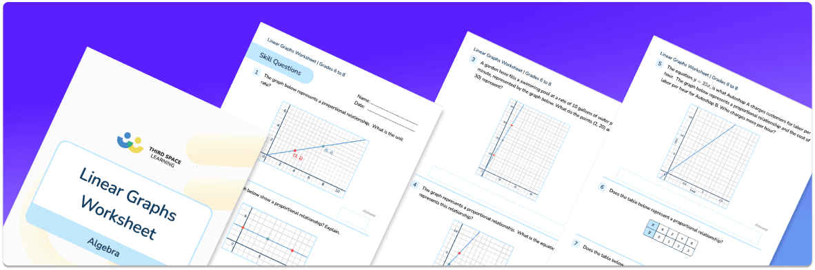 Linear Graph Worksheet