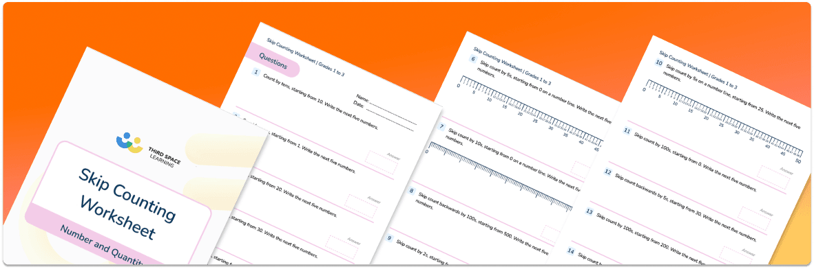 Skip Counting Worksheet