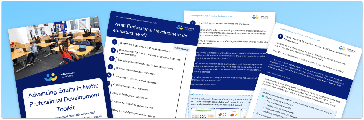 Advancing Equity in Math: Professional Development Toolkit